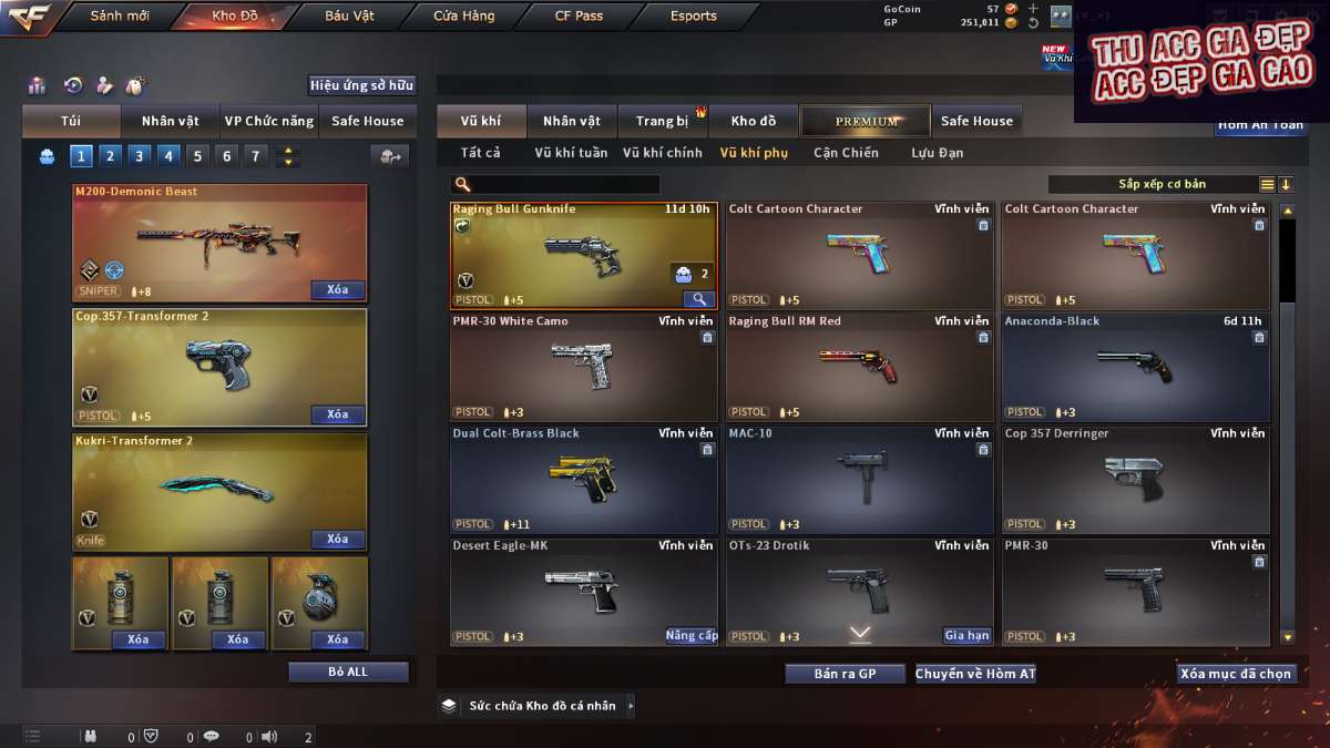 shop acc cf uy tin gia re